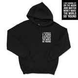 Black 'Moon Watcher' Graphic Pullover Hoodie