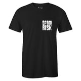 Black Crew Neck 'Spam Risk' T-shirt