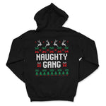 Black 'Naughty Gang' Ugly Christmas Sweater Holiday Season Hoodie