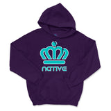 Purple 'Charlotte Native' Pullover Hoodie - Embrace Your Heritage