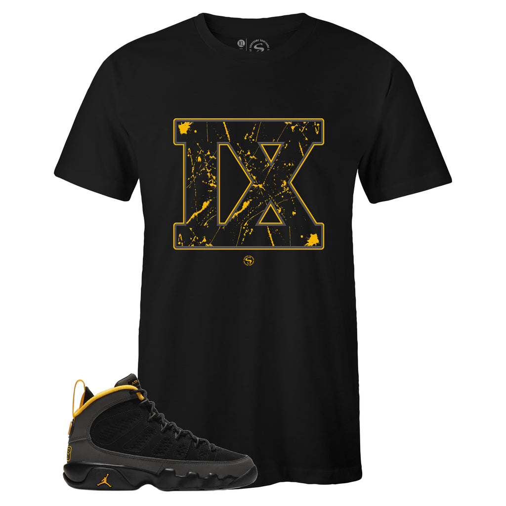 Jordan 9 University Gold Tee, Shirt to match Air Jordan 9 University Gold